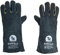 TK Buffalo 72 Paar Set - Schweißerhandschuhe, Grillhandschuhe, Feuerfeste Handschuhe, Baumwollgefüttertes Leder, Doppelnähte, Schutzhandschuhe für Kamin, BBQ, Grill, Herd, Schwarz, Gr. 10