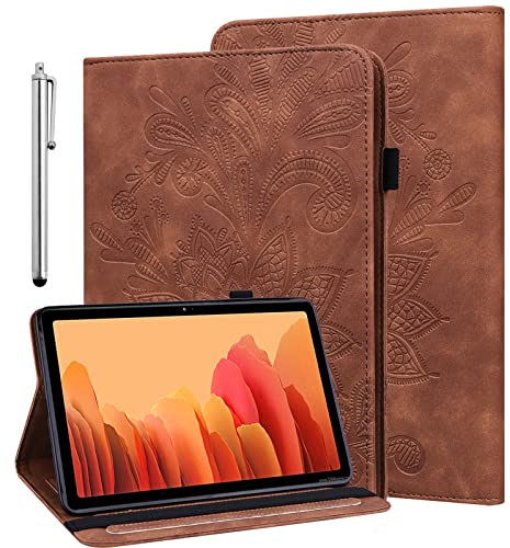 BOLELAW Funda para tablet Amazon Kindle Fire HD 8 & 8 Plus (12/10th Gen,2022/2020 lanzamiento) 8 con lápiz capacitivo, función atril, piel sintética, funda para Kindle Fire HD 8 (marrón)