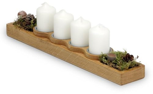 Kleiner Adventskranz zum selbst dekorieren und gestalten (mit Kerzen)