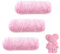 SacJkt Chenille Wolle, Chenille Wolle zum Häkeln,3 Rolle Flauschige Weich Plüschwolle, Häkelgarn Wolle Zum Stricken & Häkeln, Perfekt für Kunsthandwerk（Rosa）