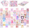 Adval9Vram 50 Stück Kawaii Anime Ästhetisches Bilder Wall Collage Kit, Süßes Rosa Ästhetische Poster Wohnheim Schlafzimmer Dekoration VSCO Fotowand Poster für Mädchen Teens