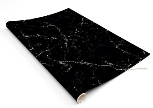 HUBDECO - Möbelfolie Marmoroptik Selbstklebend - Dekor Klebefolie für Möbel und Küchenfronten - Matt - 120x60 cm - Modell 13