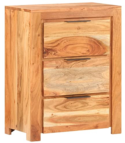 FUDUGEHMIOFWFJJ kommode mit 6 schubladen,kommode Schlafzimmer,Sideboard 59x33x75 cm Akazie Massivholzkommode,Sideboard,kommode mit schubladen,