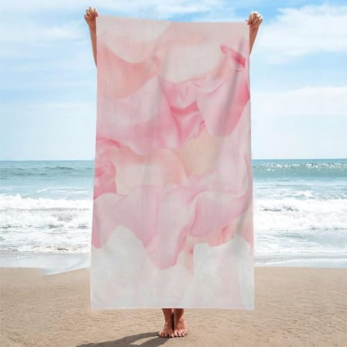 Toalla Playa Rosa Toallas Playa Grande Microfibra Anti Arena PéTalo Playa Toallas para NiñA NiñO Adulto Piscina Toalha de Praia Mujer Hombre 200x200cm