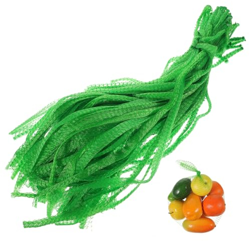 UTHCLO 100 Pezzi Borsa Della Frutta La Spesa Borsa Della Spesa in Rete Borse Della Spesa Pieghevoli Borsa a Rete La Spesa Noce Sacchetto Di Frutta Frutto Della Acquisti