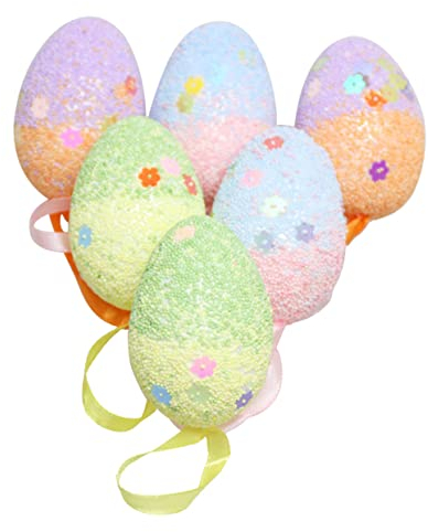 PRETYZOOM 18 STK osterdeko Ideen anhänger basteln Ostern osterbasteln osterbaumschmuck Hängende Osterdekorationen Körbe Spielzeug Ostereier der Baum schmücken dekorative Eier Ornament Korb