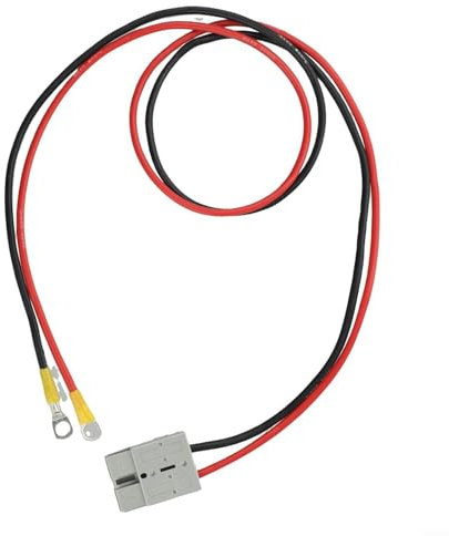 50A Wire & Cable Connectors Fit for Anderson Plug-Lead to Lug M8 Terminal Battery Charging Connector Cable(100cm)