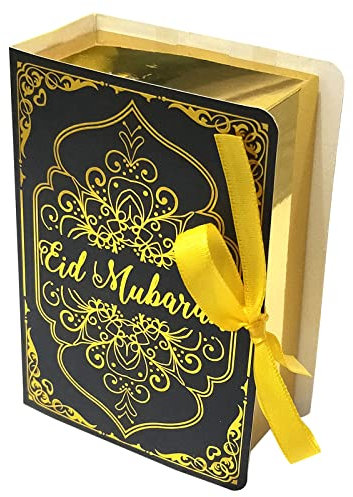 10 Stück Koran-Buchform Eid Süßigkeitenbox Islam Geschenkboxen Schokolade Geschenkbox