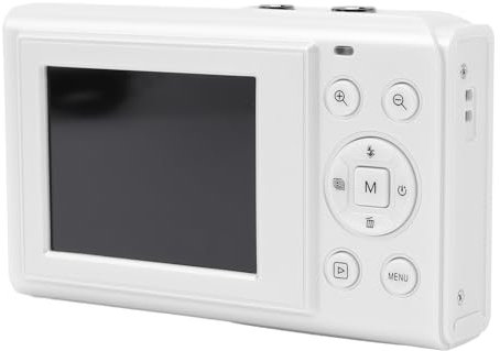 Appareil Photo Numérique 4K, Webcam à Mise au Point Automatique, Détection de Visage, écran IPS de 2,4 Pouces, Lumière d'appoint, Zoom Numérique 16X, Appareil Photo Compact 4K,