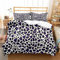 Tomifine Leopard Print Duvet Cover Set Leopard Quilt Cover with Pillow Cases Bedding (Single 135 x 200 cm,Purple)