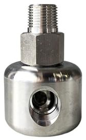 HEXHUASR 3/8 Zoll NPT Edelstahl-Wasser-Drehgelenke 90 Grad-Drehdurchführungs-Gelenkbogen