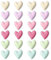 24PCS Colorful Fridge Magnets Cute Love Heart Refrigerator Magnets, Decorative Magnets for Whiteboard Cabinet Locker, Lovely Fun Magnets for Classroom Home Kitchen Office