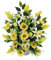 DRW Kunstblumen-Zentrum, Friedhof, Kirche für Hochzeiten, gelbe Grabstätten, mit Lilien, Gerberas, Fliedern und Rosen, 60 x 22 x 53 cm
