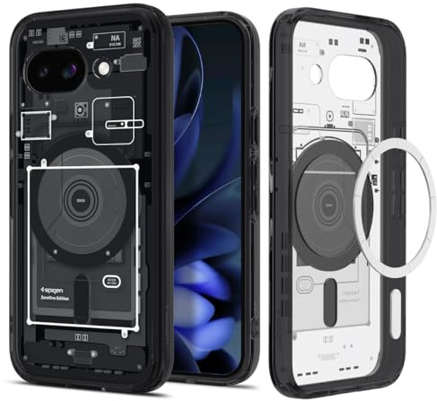 Spigen for Google Pixel 9a, Ultra Hybrid Zero One MagFit Case Compatible with MagSafe Accessories - Black
