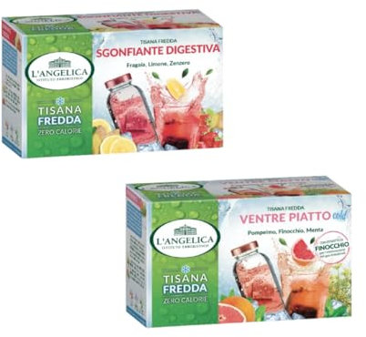 Tisana Fredda, Mix di 2 Confezioni, Sgonfiante Digestiva e Ventre Piatto, Zero Calorie