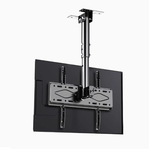QICBYING Verstellbare Decken-TV-Halterung - Um 360° Drehbarer Neigbarer Decken-TV-Halterungsständer Teleskopischer Elektrischer LCD-TV-Lift Passend for 37-85-Zoll-Fernseher Max VESA 600 X 400mm