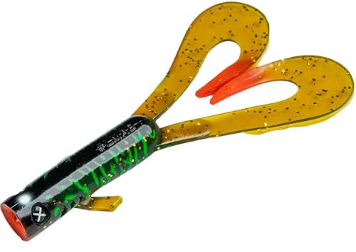 LMAB Drunk Dancer 15, 18 & 23 cm - Doppel-Twister Angelköder - Gummiköder für: Hecht & Zander - Hechtköder Zanderköder - Kunstköder Twinler Pike - Toxic Zebra, 18 cm