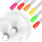 100-Piece Nail Swatches Sticks in Transparent, Nail Art Tips Color Sticks Pop Sticks Nail Display Ring for Nail Gel Polish Practice,Salon Nail Display Techniques