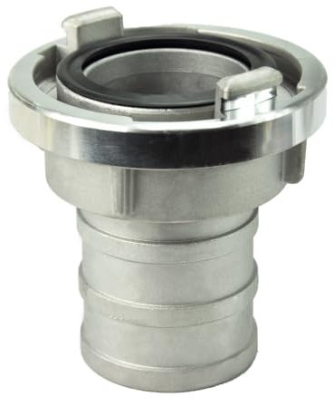 SURE TEC Germany Storz Coupleur avec douille de tuyau en aluminium 52-C | Raccord de pompier 2 52 mm avec joint d'aspiration | Raccord d'aspiration en aluminium avec raccord de 52 mm