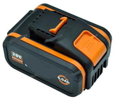ARPZPPSK Batterie Au Lithium 20 V 8,0 Ah/6000 MAh Batterie Rechargeable De Remplacement Au Lithium-ION, Compatible avec Worx, WA3551 WA3553 WX176 WX550 WX386 WX373 WX290 WX800 WU268(6AhX1)