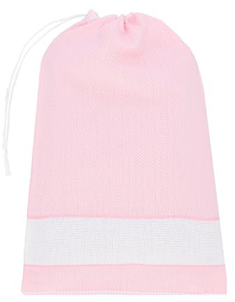 EMMEBi Sacca asilo da ricamare con tela aida in cotone (Rosa aida)