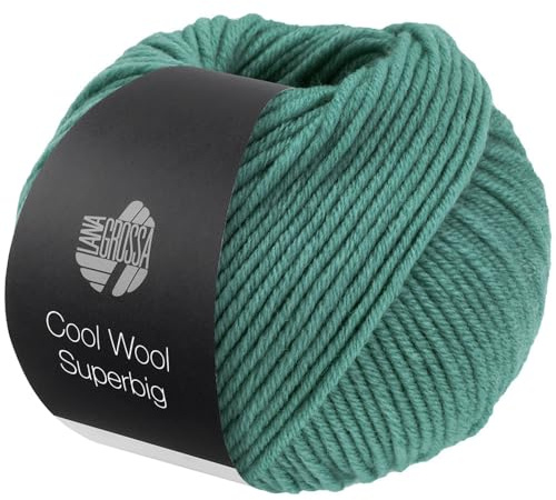 LANA GROSSA Meilenweit Superbig | Pure extrafeine Merinowolle, waschmaschinenfest und filzfrei | Handstrickgarn aus 100% Schurwolle (extrafine) | 50g Wolle zum Stricken% Häkeln | 80m Garn FB 30