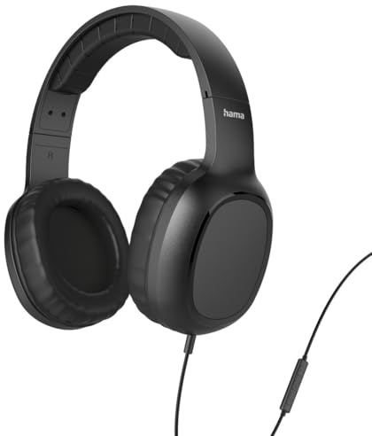 Hama Kopfhörer mit Kabel, On Ear, einstellbares Kopfband, weiche Ohrpolster | USB C Headset mit Mikrofon schwarz, Sprachsteuerung, Multi Control, ideal für Schule, Freizeit, Home Office, Uni