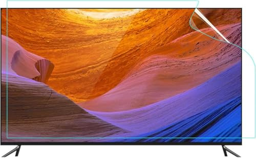 QUSYZD Anti-Blue Light TV Screen Protector/Anti Glare Blocking Eye Protection Filter Film for 32-75 inch/Clear / 46 Inches 1017x570mm,Clear-65 Inches 1429x804mm