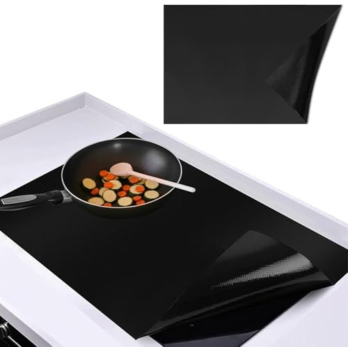 Induction Hob Protector Mat Advanced Silicone Cover for Induction Hobs(Magnetic) Hob Covers for Electric Cookers to Protect from Scratches Can Be Cut to Fit Resistant Anti Slip BPA Free (61x52cm)
