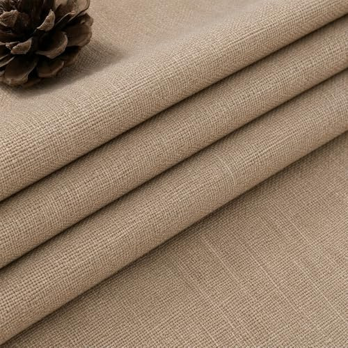 Leinenstoff 250cm x 148cm, Dekostoff Polsterstoff Möbelstoff Meterware, Leinen Leinwandstoff Stoff Strukturstoff für Möbelstoff Passend für Sofavorhänge Sessel Vorhangstoff Sofa DIY Kissen Tischdecken