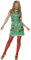 Smiffys Kostüm Weihnachtsbaum, Grün, mit Kleid und Stirnband