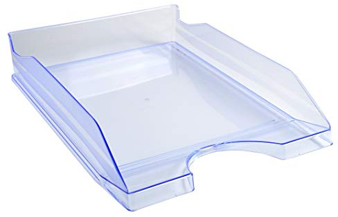 Exacompta 12310D Premium Briefablage Ecotray DIN A4. Idealer Briefkorb für Ihre Organisation. Robuster und stapelbarer Ablagekorb eisblau