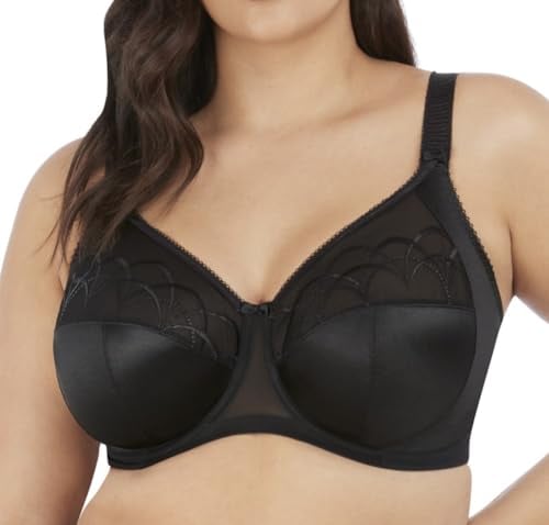 Elomi Women's Cate Underwire Full Cup Banded Bra Coverage,Black,36J