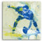 Paul Sinus Art American Football II 60x60cm SPORTBILDER Splash Art Wandbild Aquarell Art