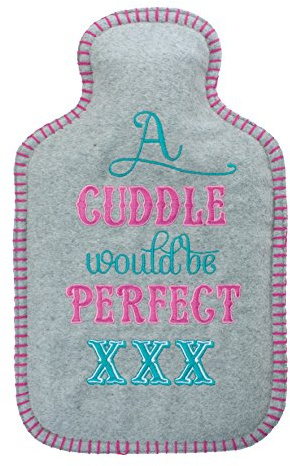 Aroma Home Wärmflasche aus Filz mit Aufschrift A Cuddle Would Be Perfect