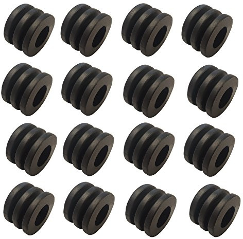 1a-sports Set 16x Kicker Kickertisch Gummipuffer für 16 mm Stangen von Charlsten