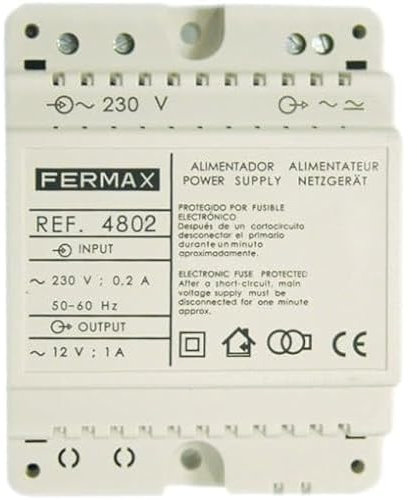 Alimentador DiN4FERMAX 4802230VAC/12VAC-1A