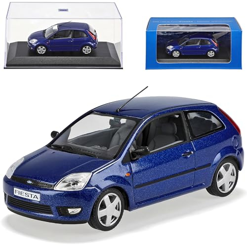 Minichamps Ford Fiesta Blau 3 TÜrer Mk6 2001-2008 1/43 Modell Auto Modellauto