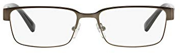 Armani Exchange A|X Mens AX1017 Rectangular Prescription Eyewear Frames, Gunmetal/Demo Lens, 54 mm