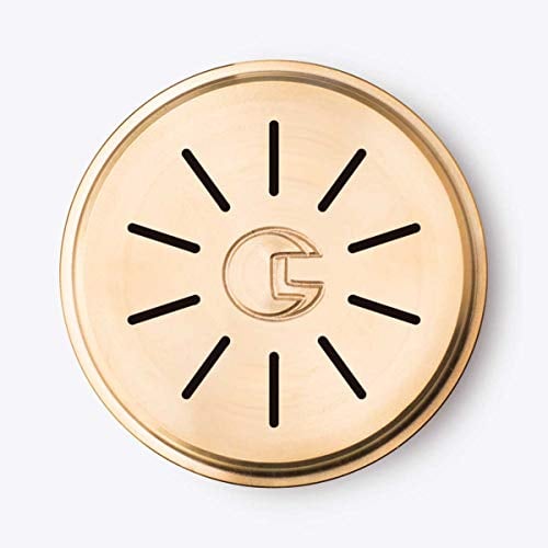 CAPO12 - Trafila Bronzo N° 105 TAGLIATELLE 8mm per Kenwood. Compatibilità con Philips Pasta Maker 7000 Avance, Viva Collection, Fattorina, SilverCrest, Simac, Ariete, usando ANELLI DI RIDUZIONE.