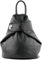 modamoda de - T179 - ital: Damen Rucksack Tasche aus Leder, Farbe:Schwarz