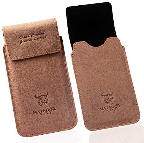 MATADOR Vertikaltasche Gürtelclip Kompatibel mit Apple iPhone 16 Pro/ 16/16 E/ 15 Pro/ 15/14 Pro/ 14/13 Pro/ 13/12 Pro/ 12/11/ XR Gürteltasche Ledertasche Holster Case Magnetverschluss