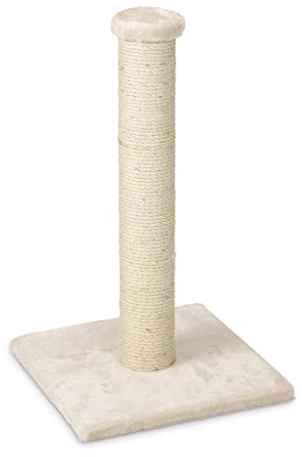 Beeztees Katzen Kratzbaum Beige Kratzsäule Sisalstamm Kratzstamm Katzenbaum