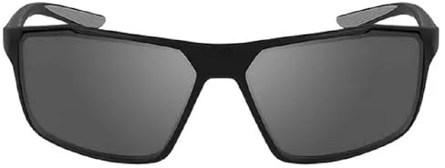 Nike Herren Sonnenbrille Windstorm Polarized Kunststoff Schwarz-Grau, Gläsermaße: Höhe 42mm, Breite 65mm, CW4671-010