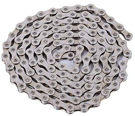 Fahrradkette, Fahrrad Edelstahl Kette FSC F90 8/9 Fach Ketten für 21/24 / 27 Speed Fahrrad Kompatibel für Mountainbike und Rennrad (27 Speed)