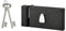 THIRARD - Serrure horizontale en applique 4 gorges pour porte d'entrée, gauche, axe 58mm, 140x82mm, noir, 2 clés