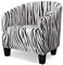 VanderHome Tub Stuhl Sessel Sesselbezug Sesselhussen Stretch Elastisch Sofahusse Clubsessel Jacquard Sofahusse Husse für Cafe Stuhl Sessel Loungesessel Cocktailsessel Zebra