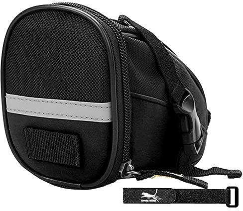 Speedy Panther Waterproof Bicycle Storage Bag - Underseat, Handlebar, Top Tube, Saddle Seat Tool Bag (Upgraded)