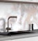 MyMaxxi Küchenrückwand Folie selbstklebend matt Versteift - einfache Montage ohne Bohren - Motiv Marmor Bronze 60cm hoch - Spritzschutz Küche Klebefolie - Steine Mauer 220 x 60cm