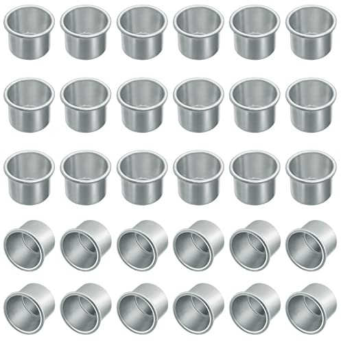30 Stück Kerzenhalter für Stabkerzen, Kerzenhalter Teelichter, Kerzeneinsatz Tafelkerzen, Kerzenständer Metall, Kerzenhalter Kerzeneinsätze für Tafelkerzen Geburtstagsring